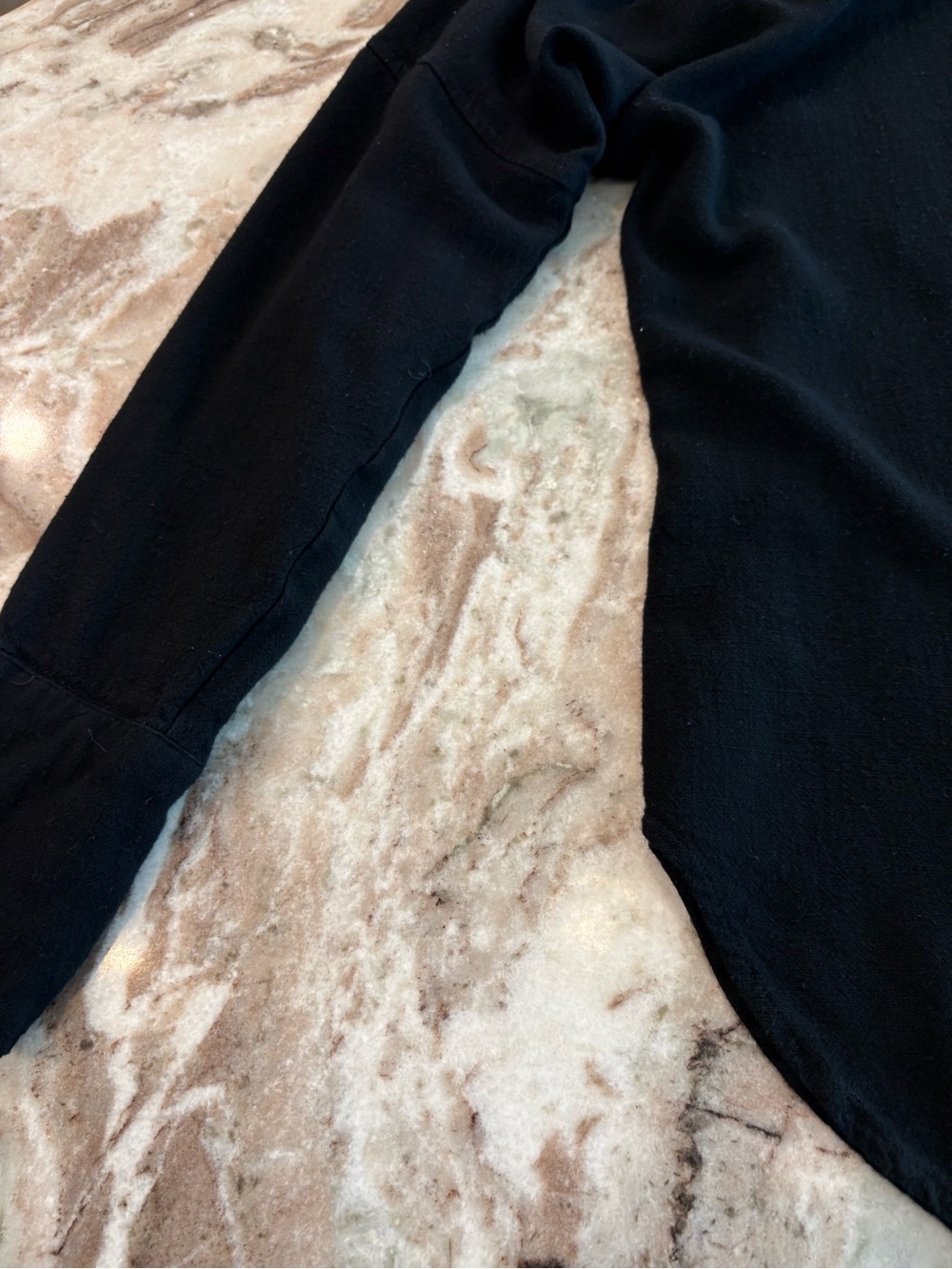 Bumpsuit Black Oversized Button Up Relaxed Maternity Postpartum Shirt Top Medium - Picture 7 of 12